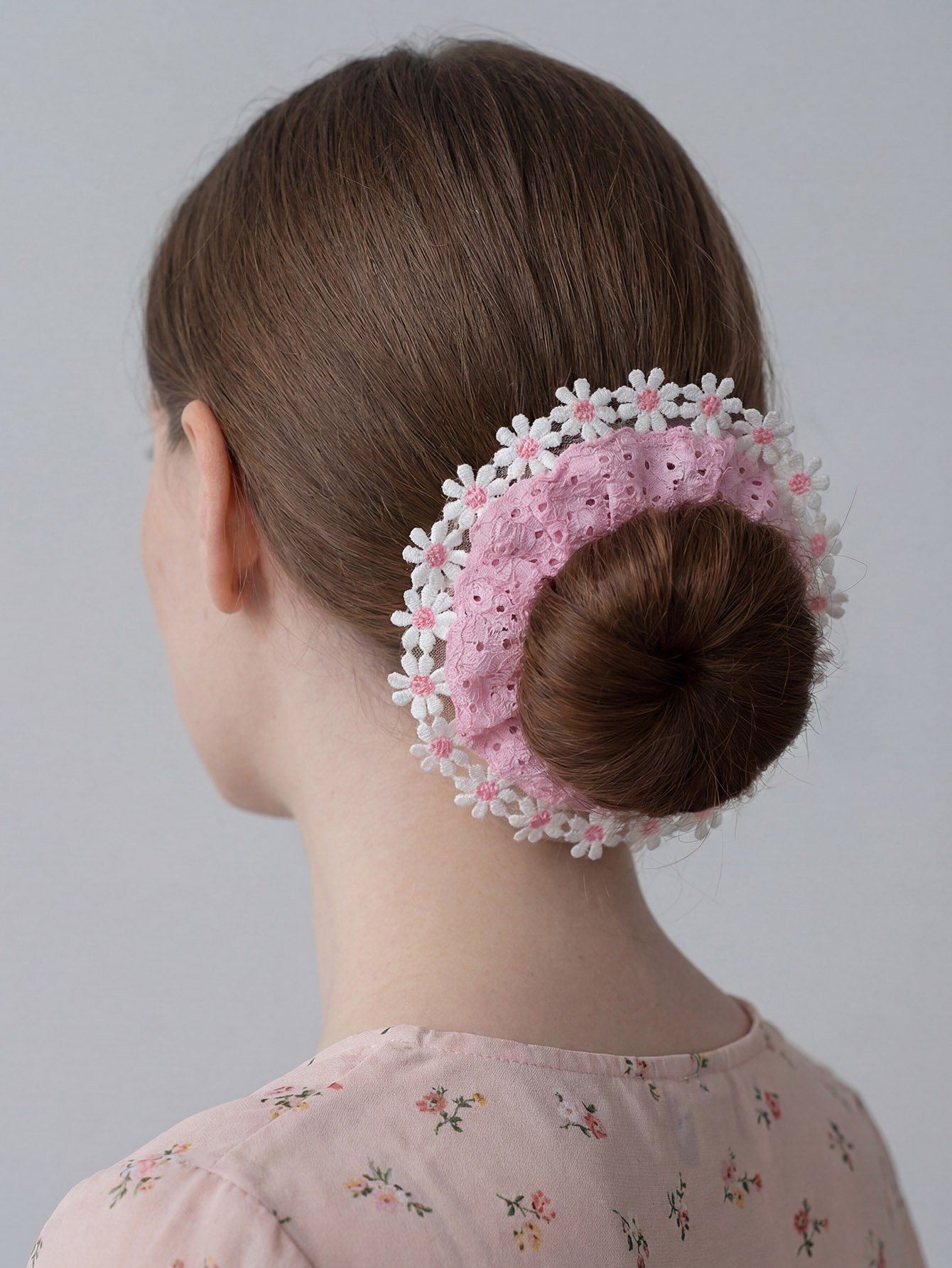 2-Piece Color Block Daisy Hair Tie Set