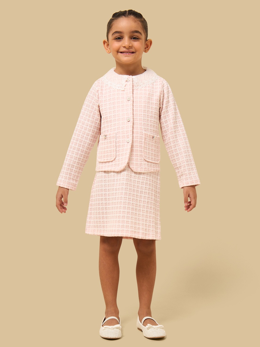 Tweed Sleeveless Dress with Jacket