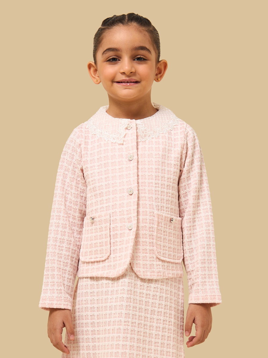 Tweed Sleeveless Dress with Jacket