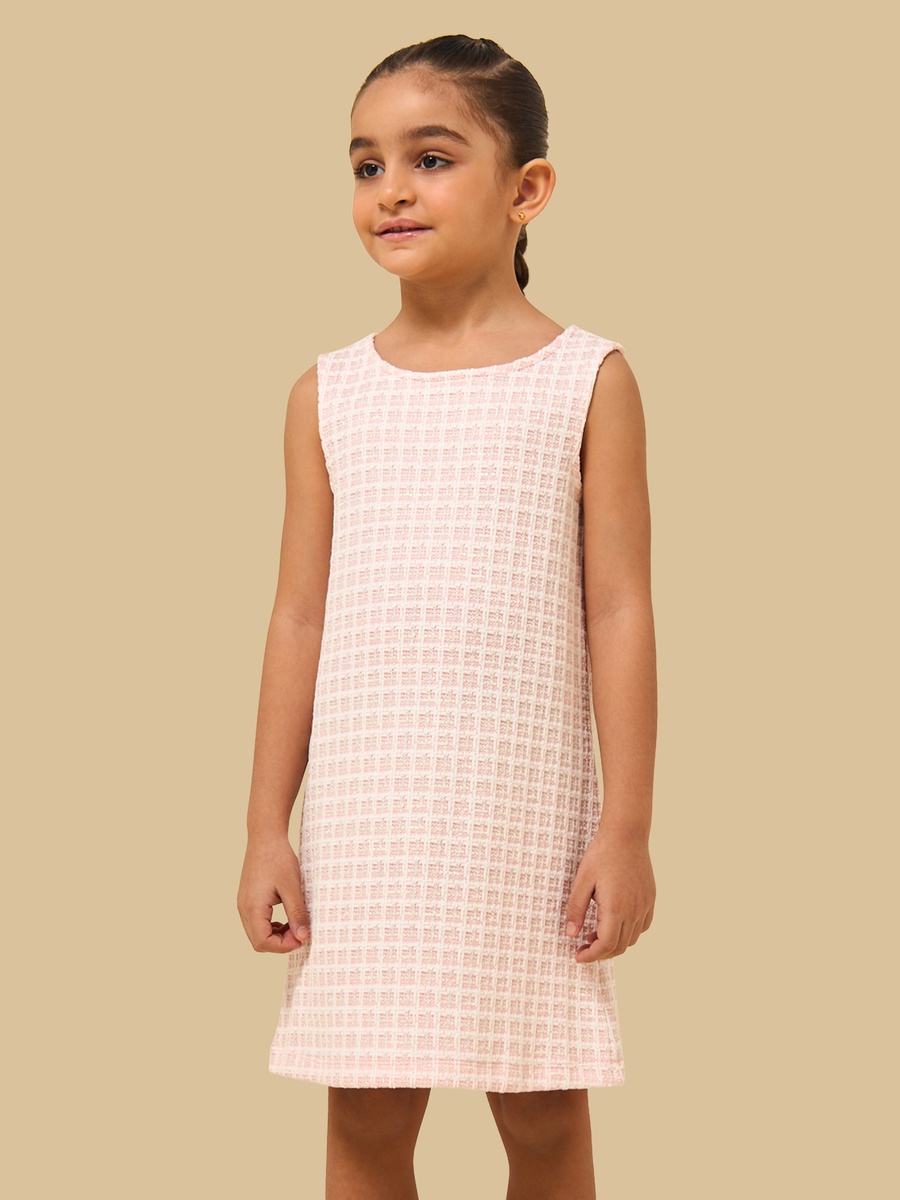 Tweed Sleeveless Dress with Jacket