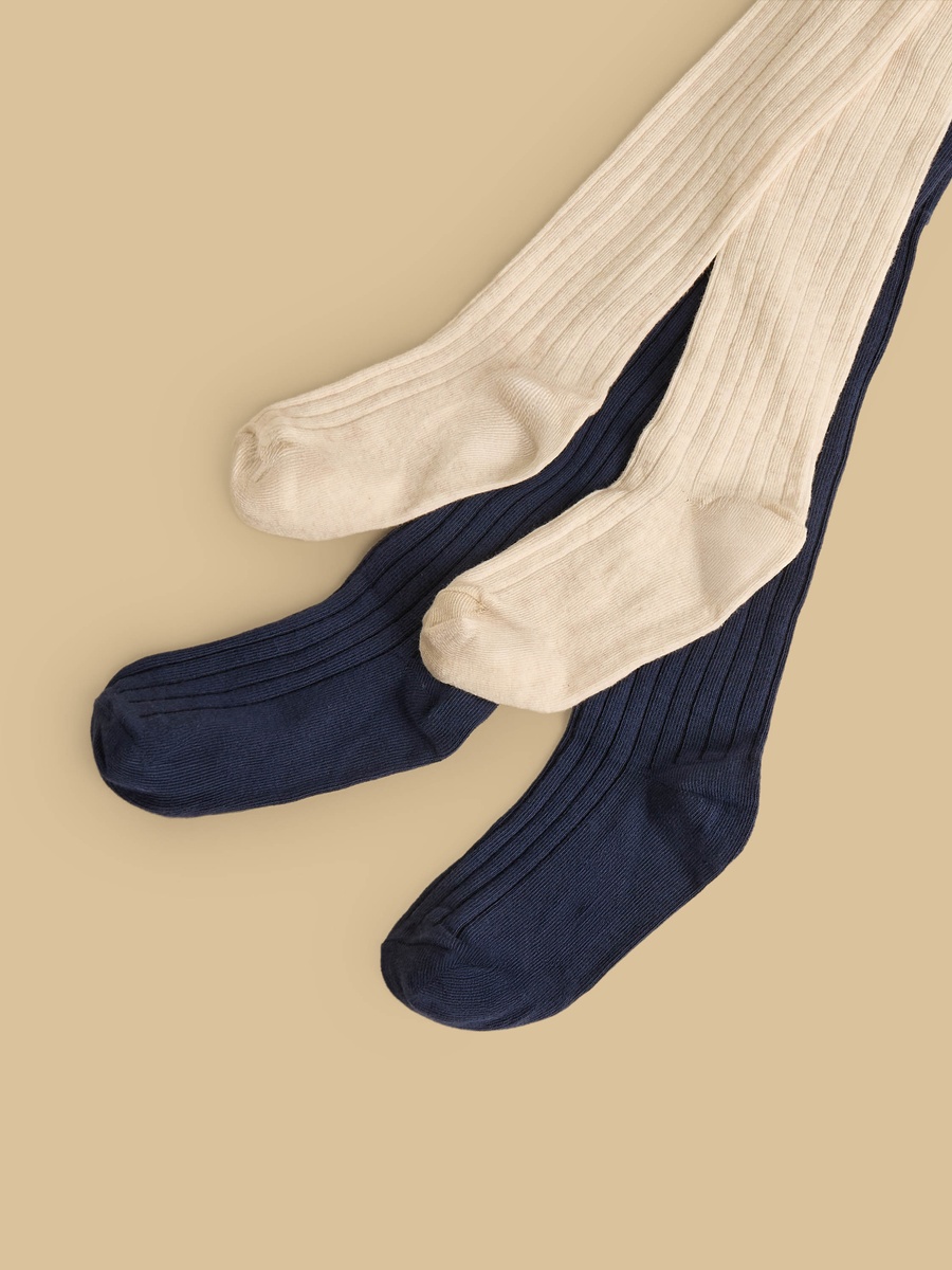 Pack of 2 - Ribbed Tights