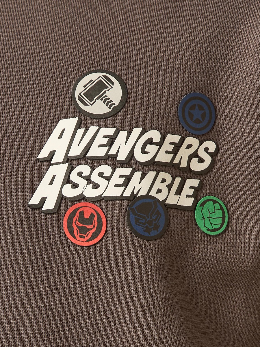 Avengers Print Hooded Sweatshirt