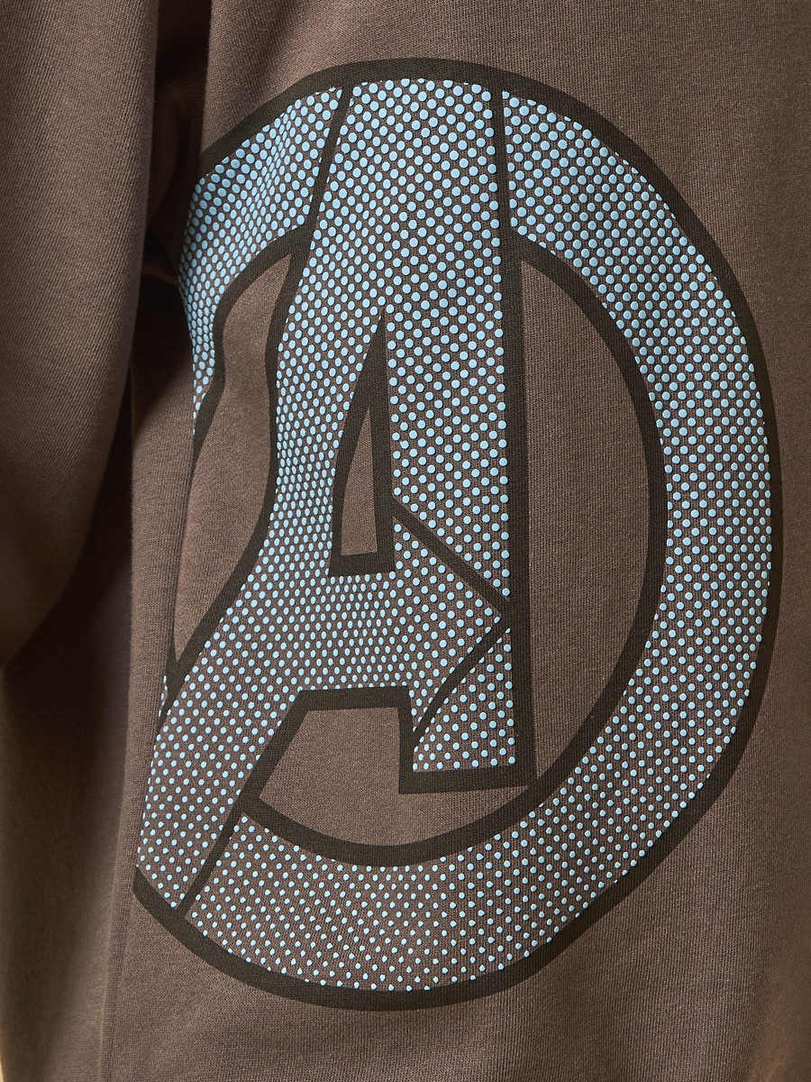 Avengers Print Hooded Sweatshirt