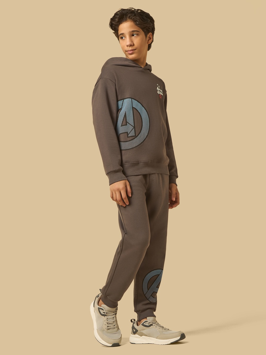 Avengers Print Hooded Sweatshirt