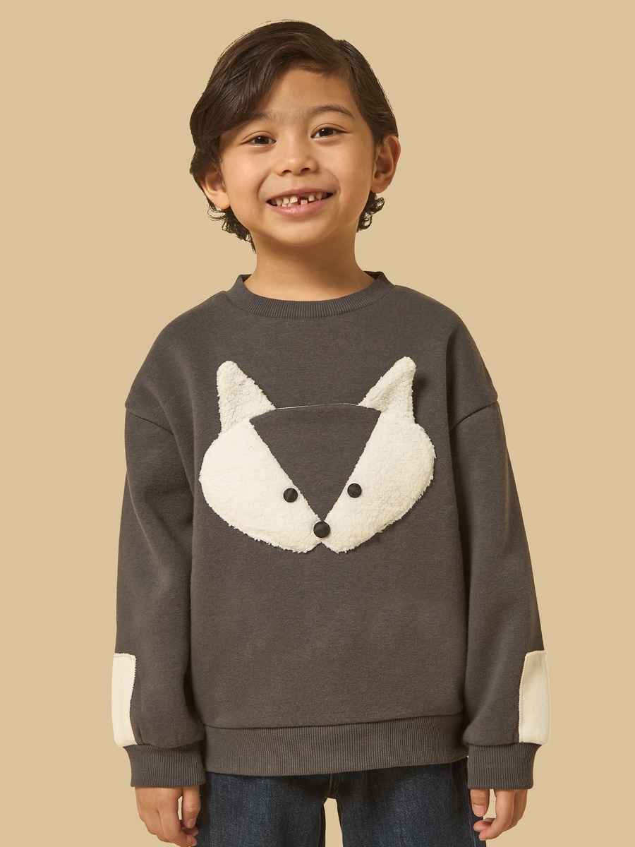 Fox Applique Sweatshirt