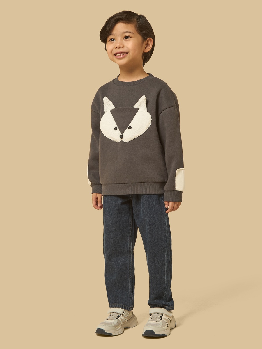 Fox Applique Sweatshirt