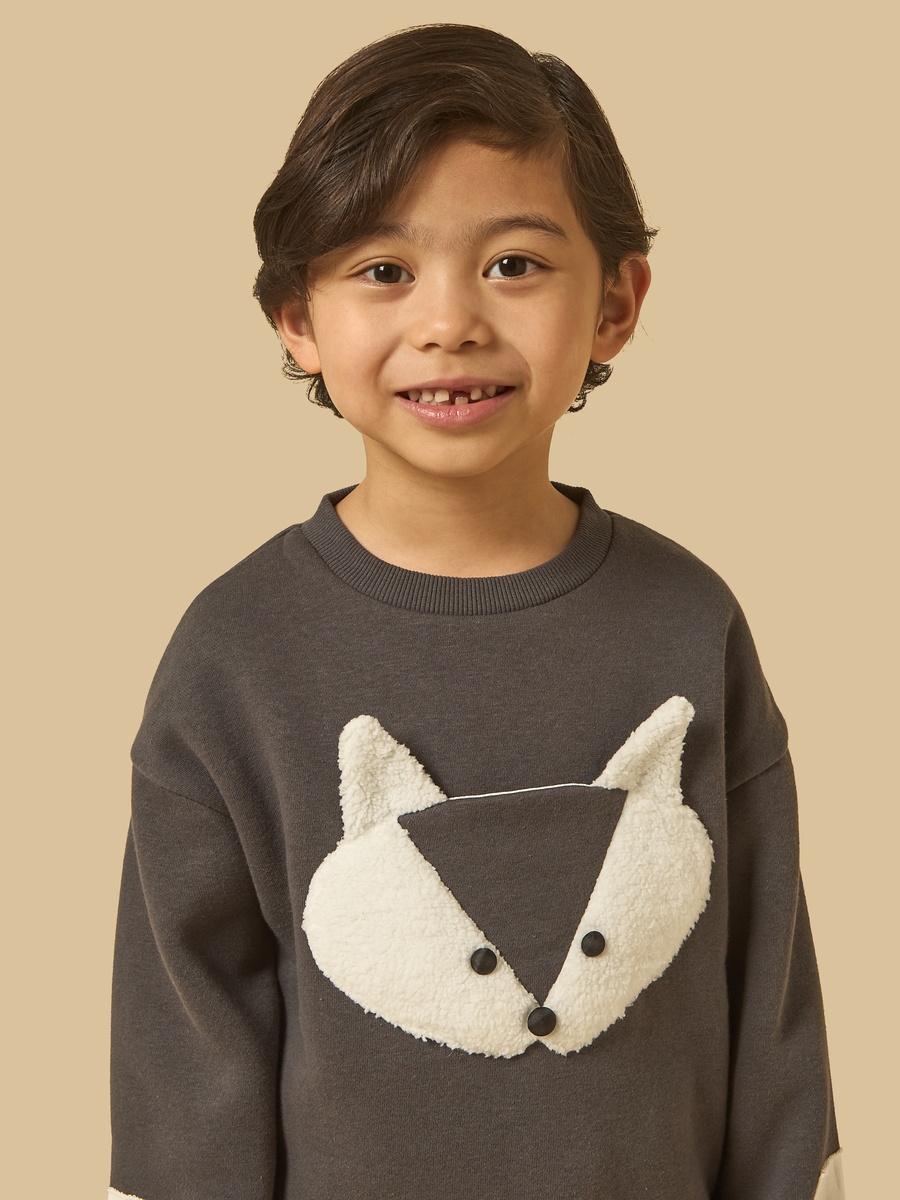 Fox Applique Sweatshirt