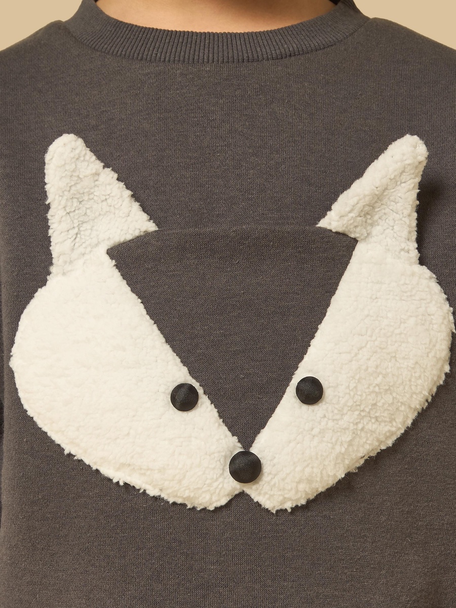 Fox Applique Sweatshirt