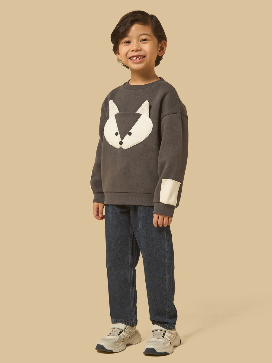 Fox Applique Sweatshirt