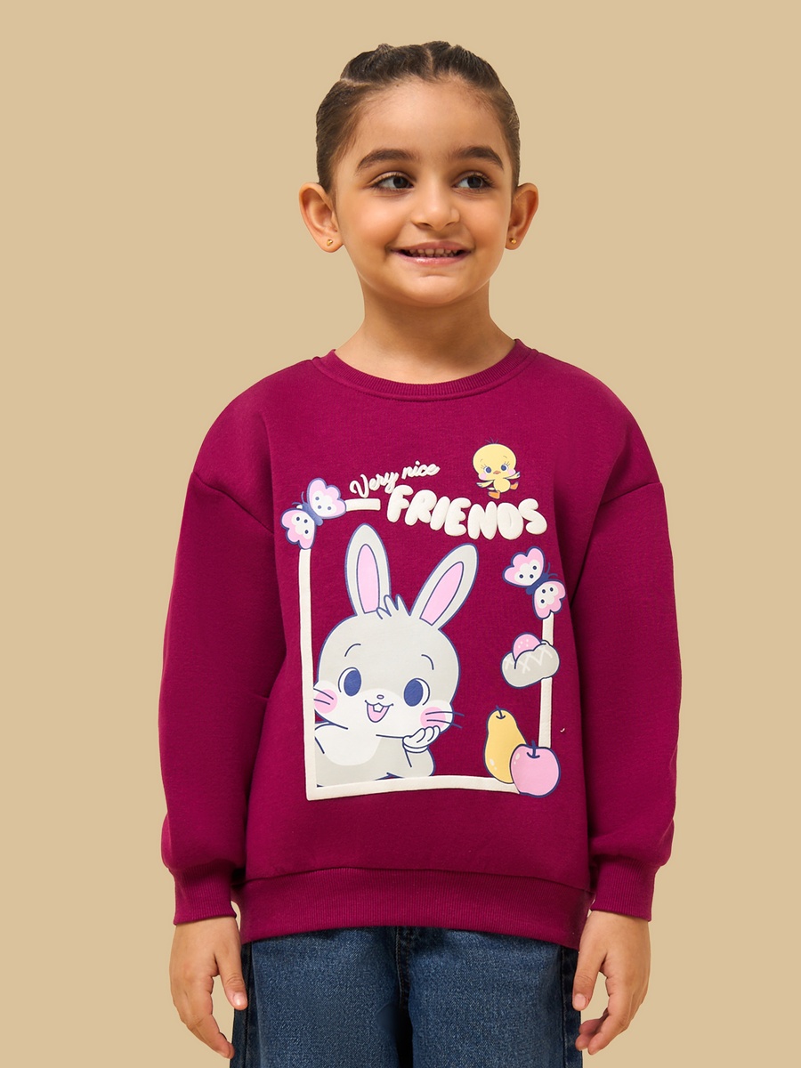 Baby Looney Tunes Print Oversized Sweatshirt