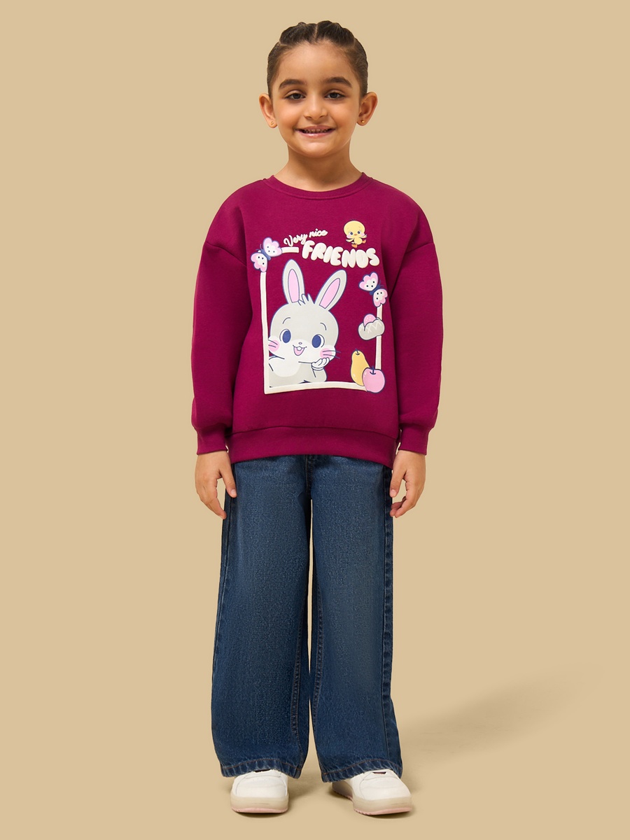 Baby Looney Tunes Print Oversized Sweatshirt