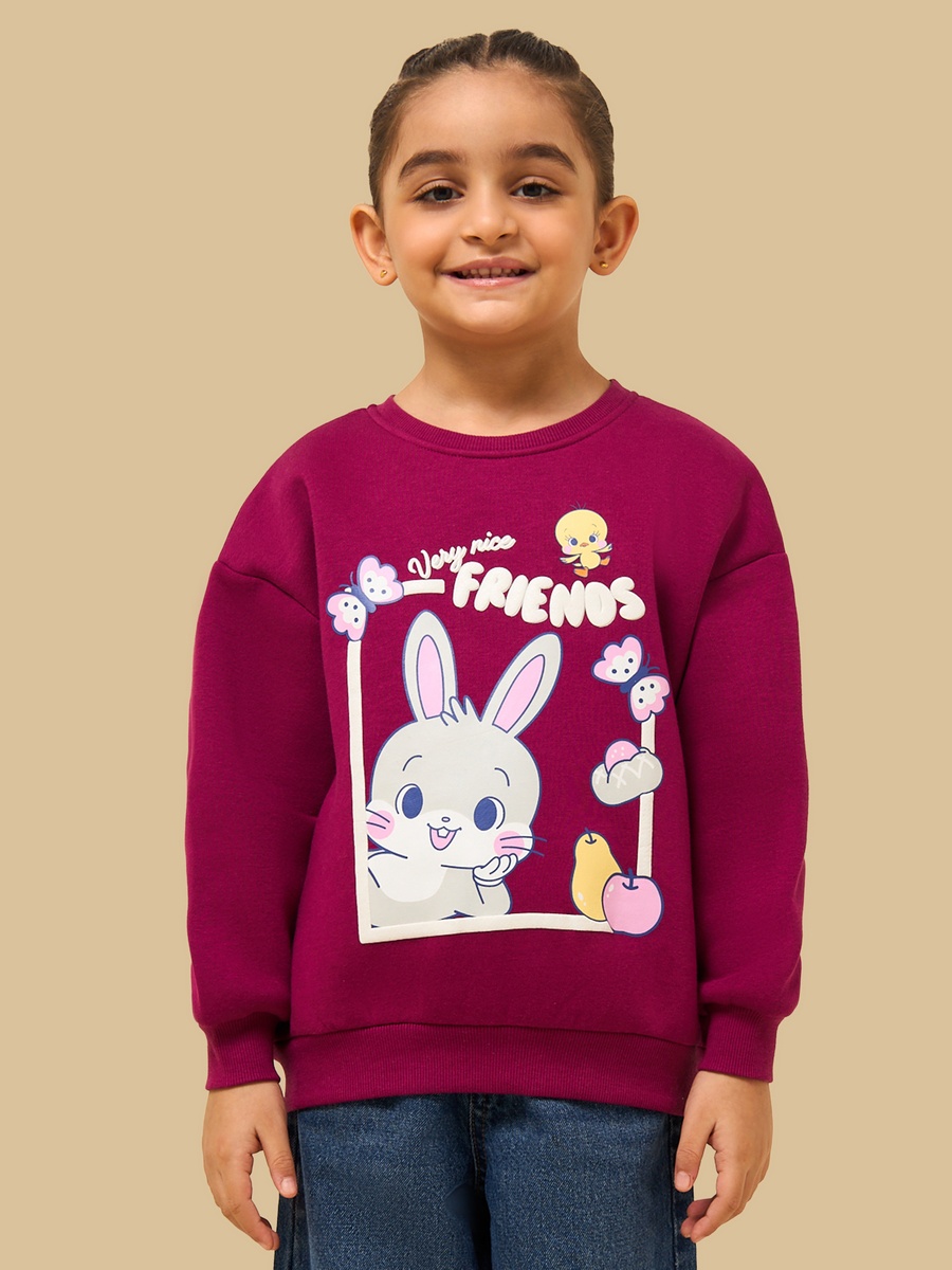 Baby Looney Tunes Print Oversized Sweatshirt