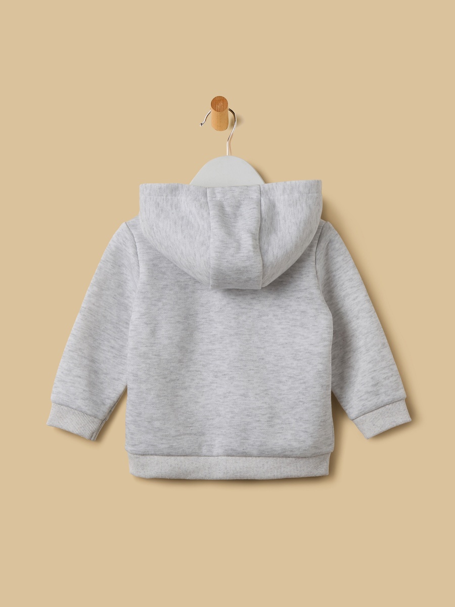 Melange Zip Through Hoodie