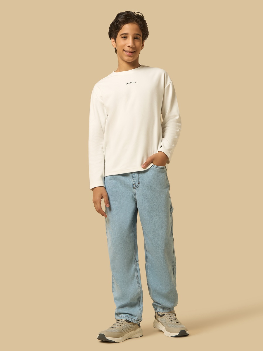 Printed Fleece T-Shirt