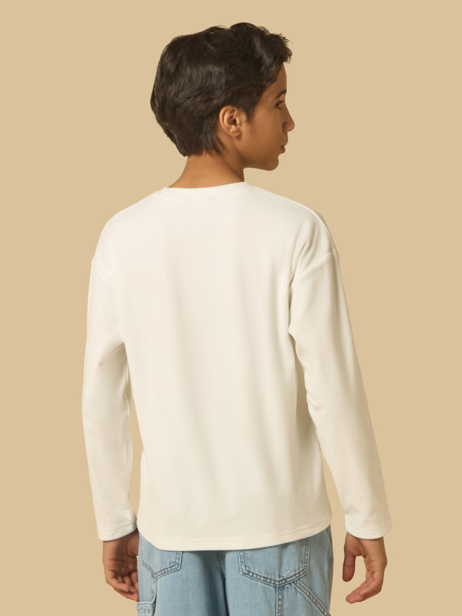 Printed Fleece T-Shirt