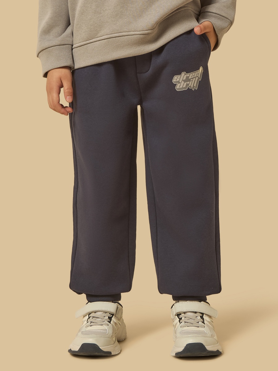 Bear Print Sweatshirt and Joggers Set
