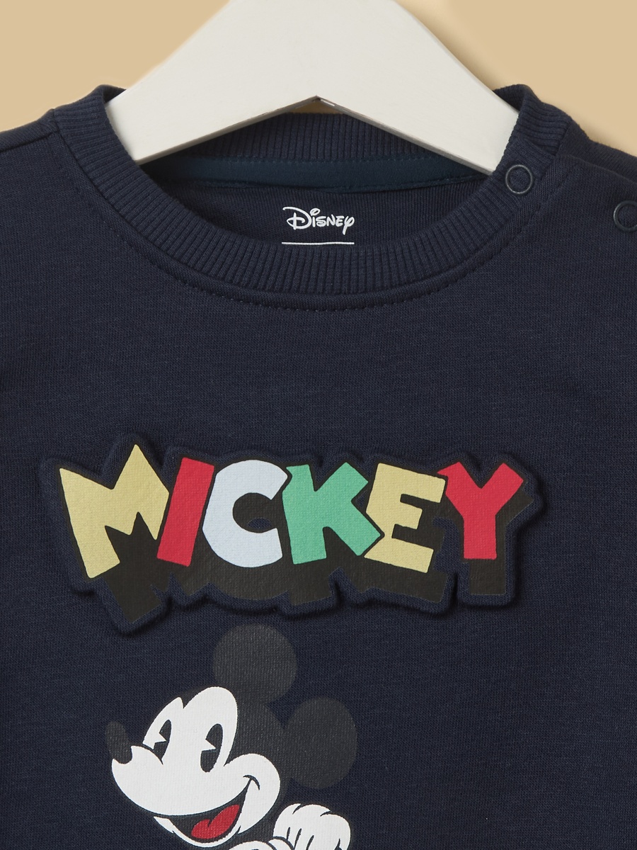 Mickey Mouse Print Sweatshirt and Joggers Set