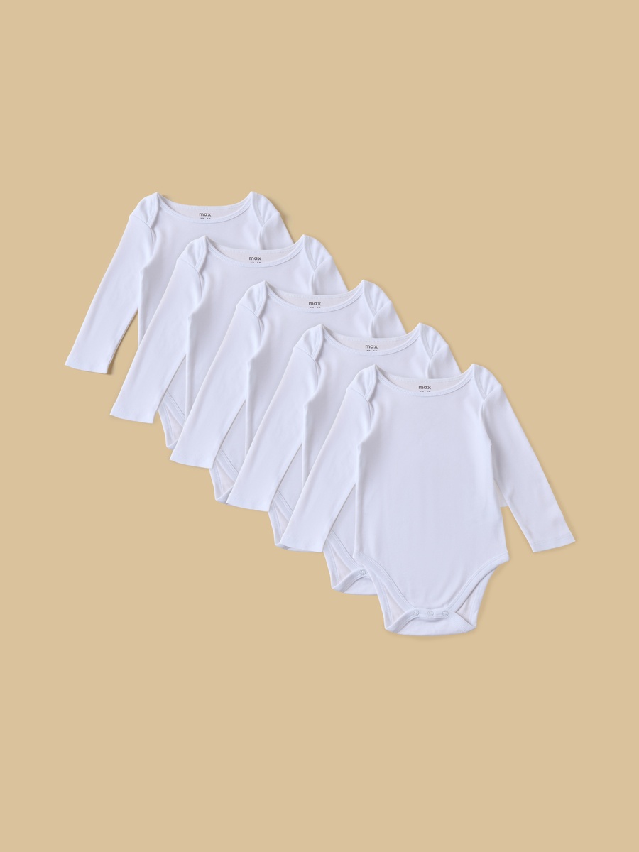 Pack of 5 - Plain Bodysuit
