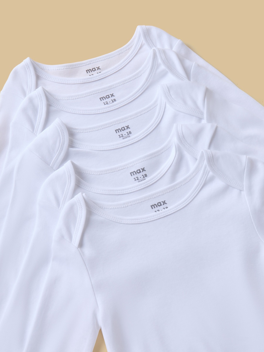 Pack of 5 - Plain Bodysuit