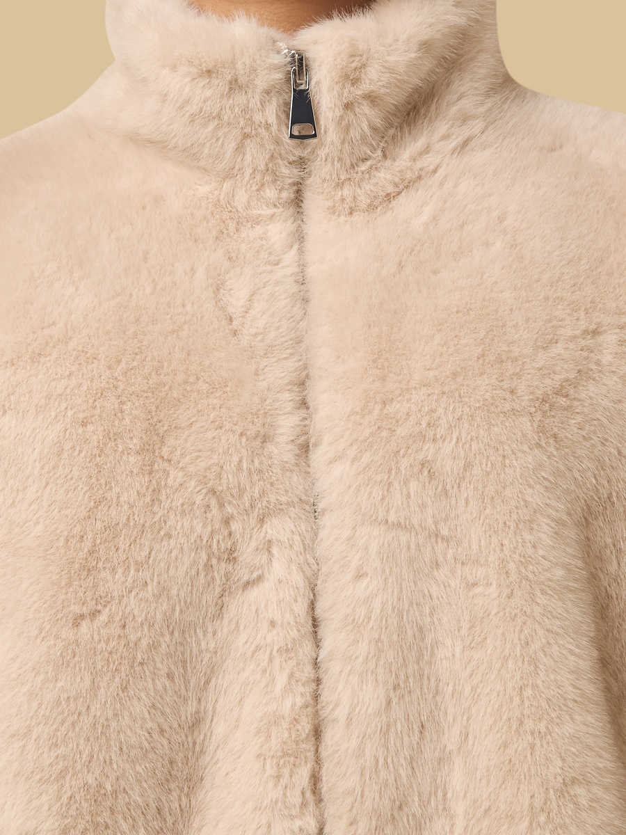 Plush High Neck Jacket