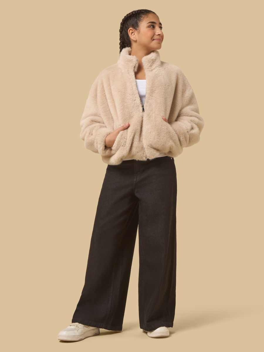 Plush High Neck Jacket