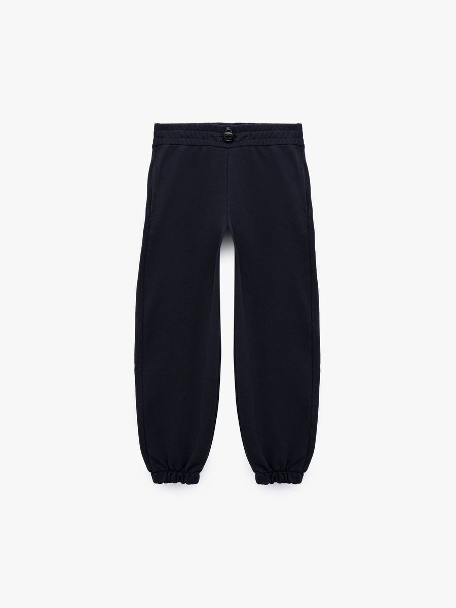 Kids Navy Blue Cotton Joggers