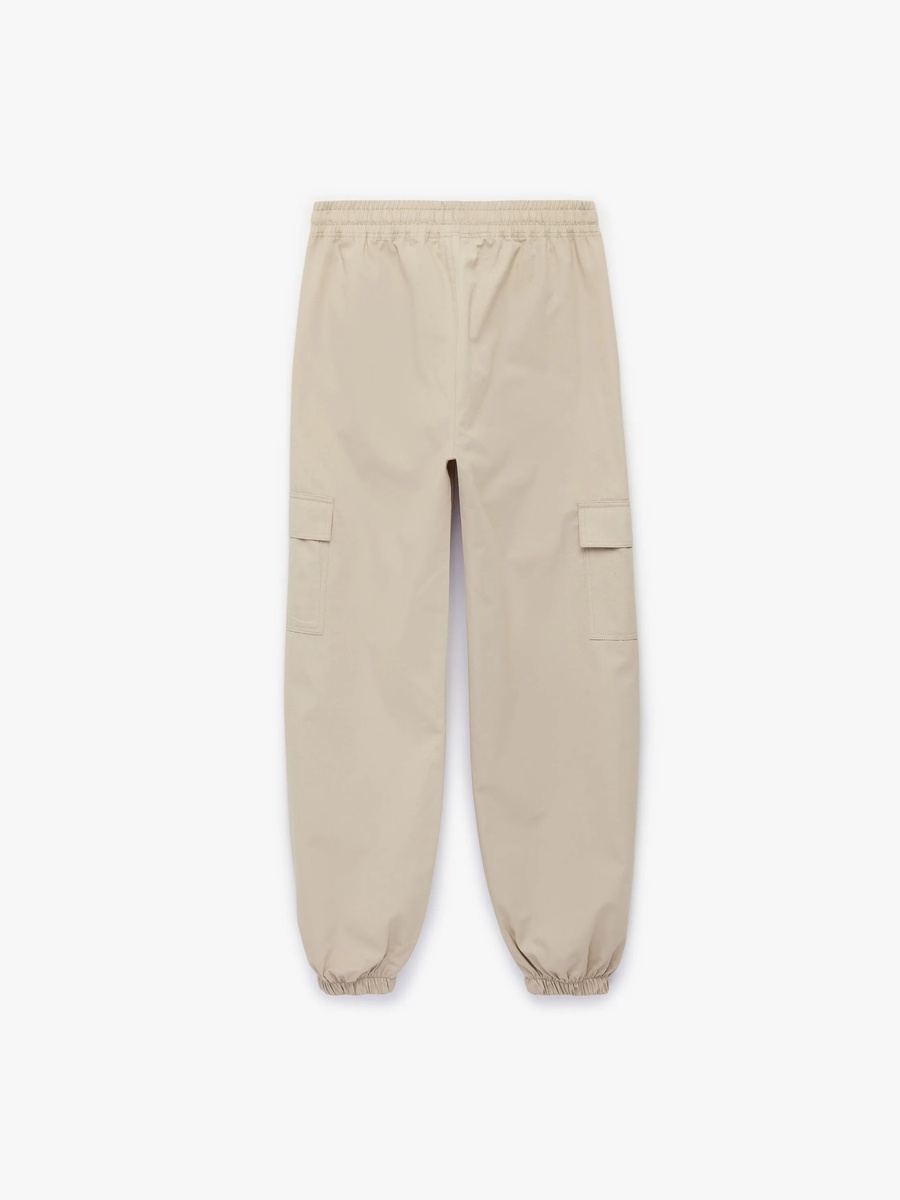 Kids Cotton Drawstring Cargo Pants - Regular Fit