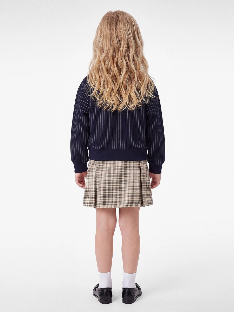 Girls A-Line Plaid Mini Skirt - Cotton Woven