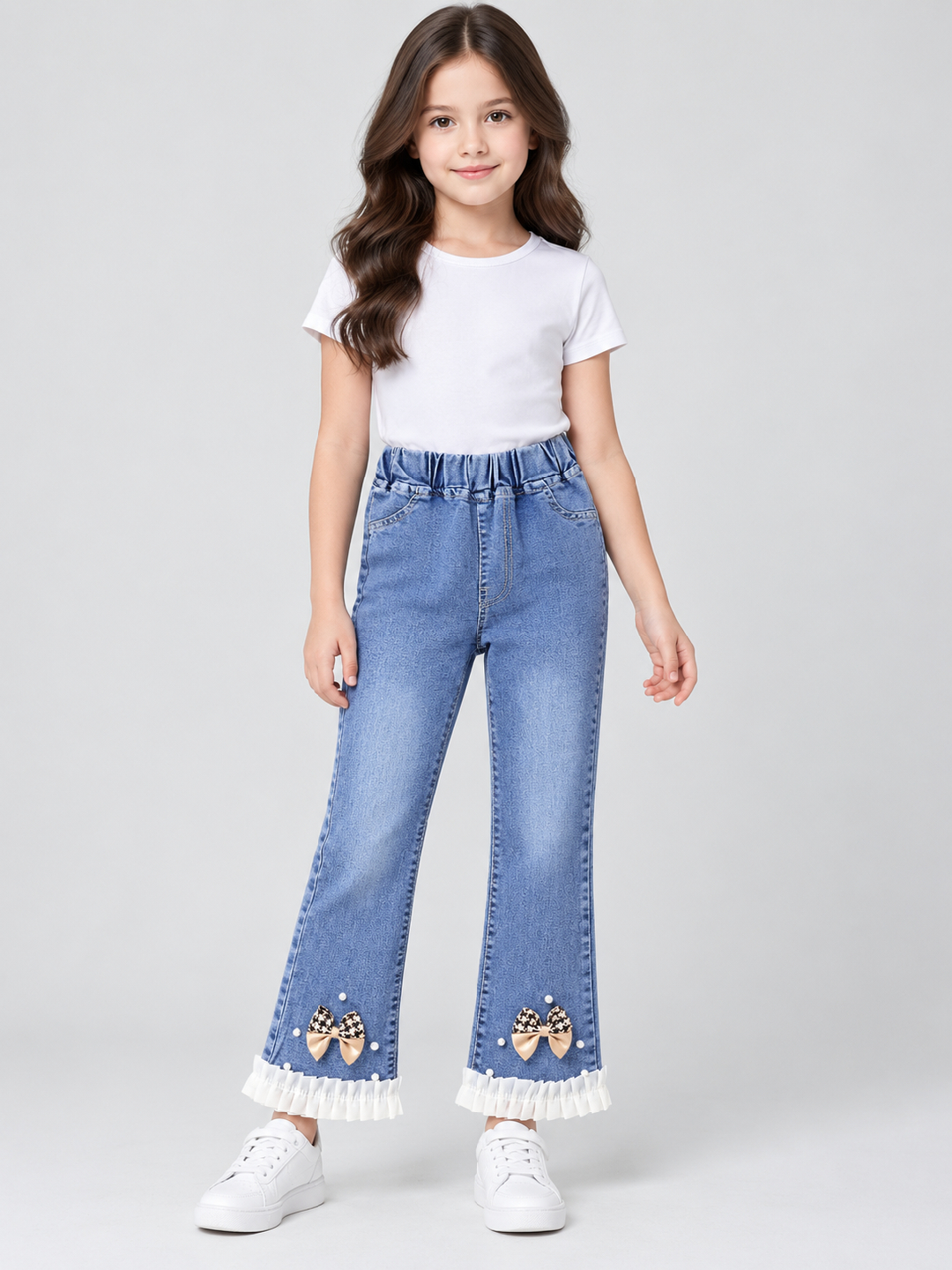 Blue Solid Relaxed Jeans