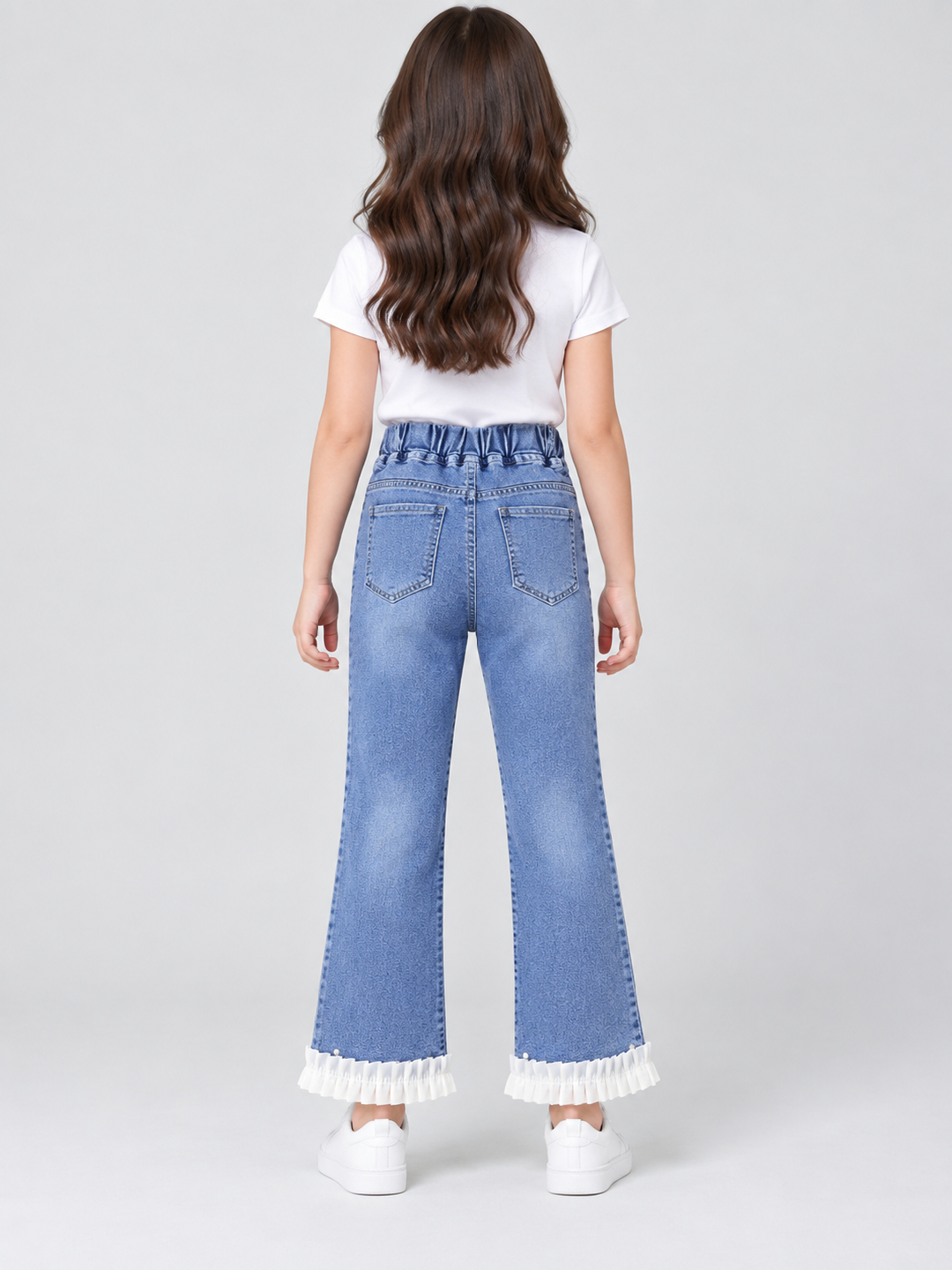 Blue Solid Relaxed Jeans