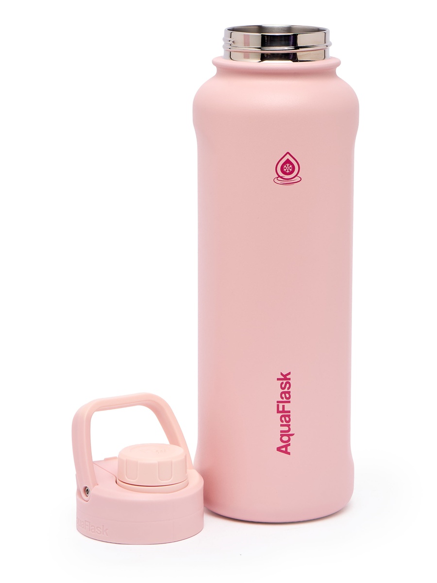 Solid Stainless Steel Water Bottle with Handle - 1.1 L