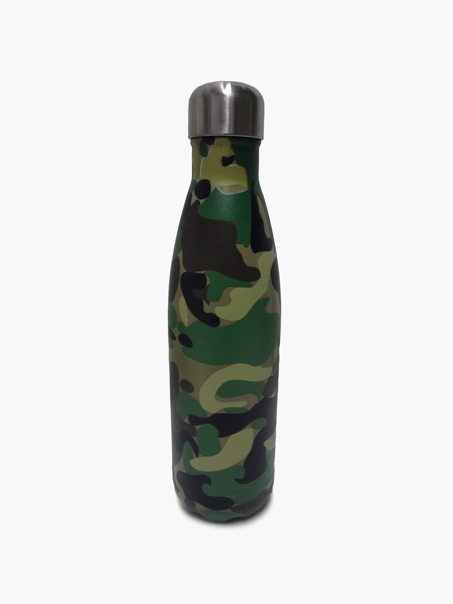 Camouflage  Stainless Steel Double Wall Water Bottle - 500 ml
