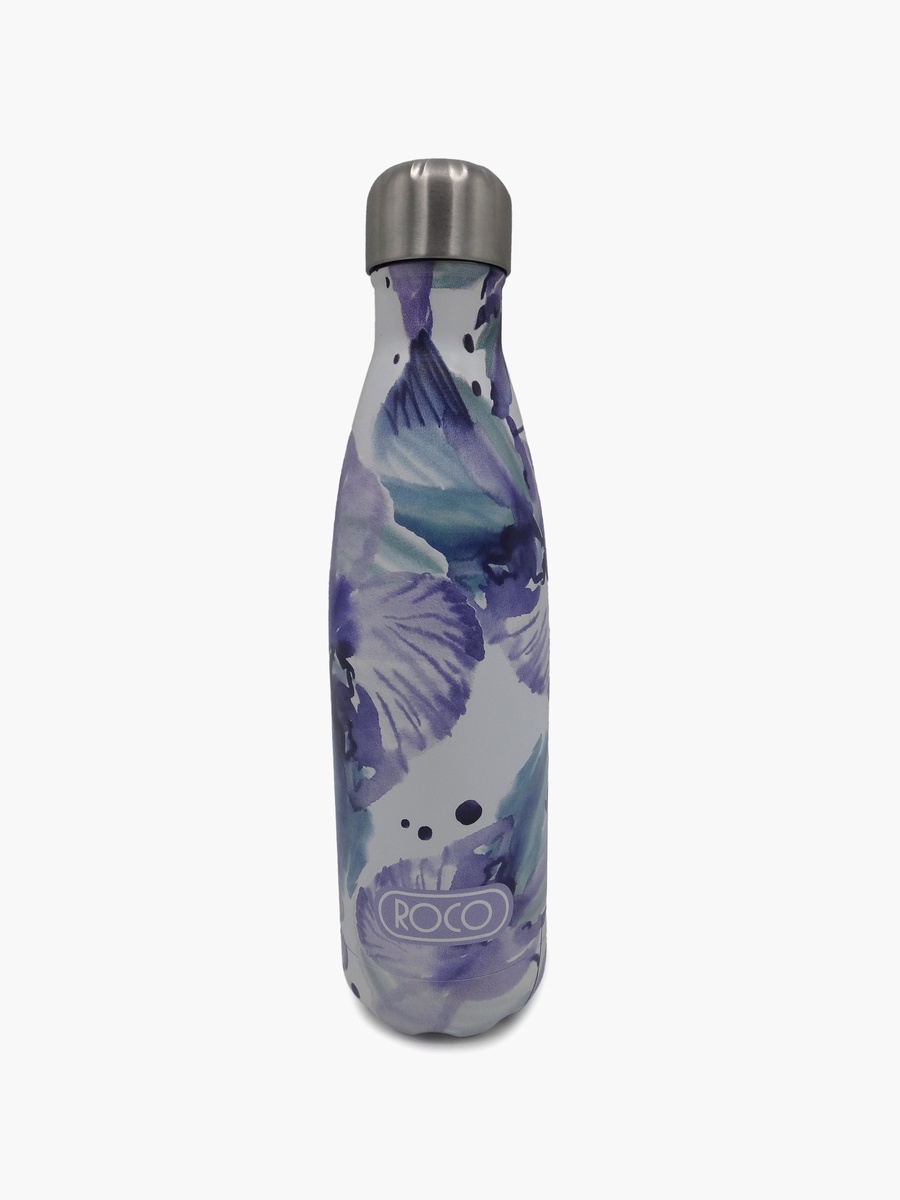 Floral Stainless Steel Double Wall Water Bottle - 500 ml
