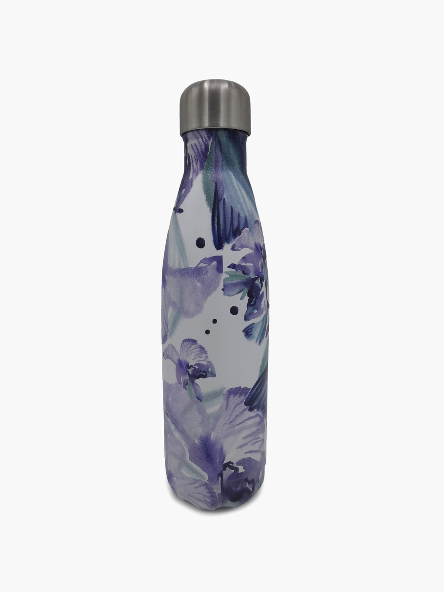 Floral Stainless Steel Double Wall Water Bottle - 500 ml