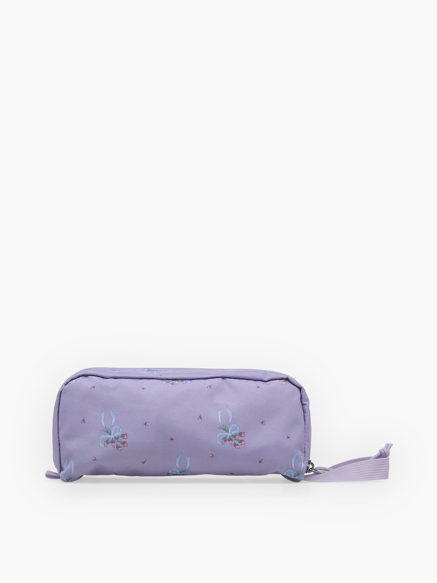 Floral Print Pencil Pouch with Zip Closure