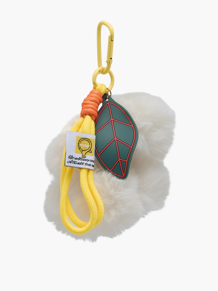 Bag Charm with Plush Grape