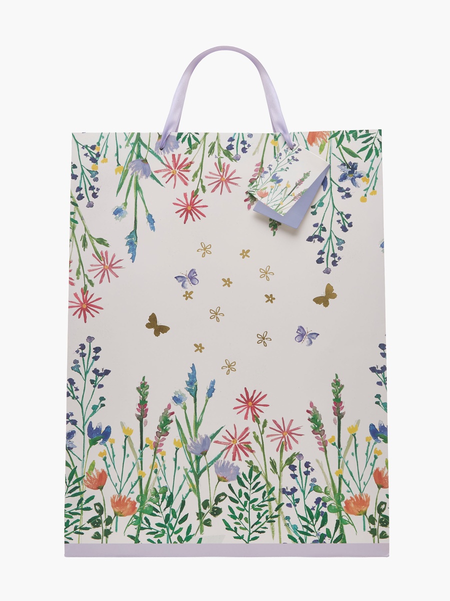 Floral Print Gift Bag - Large