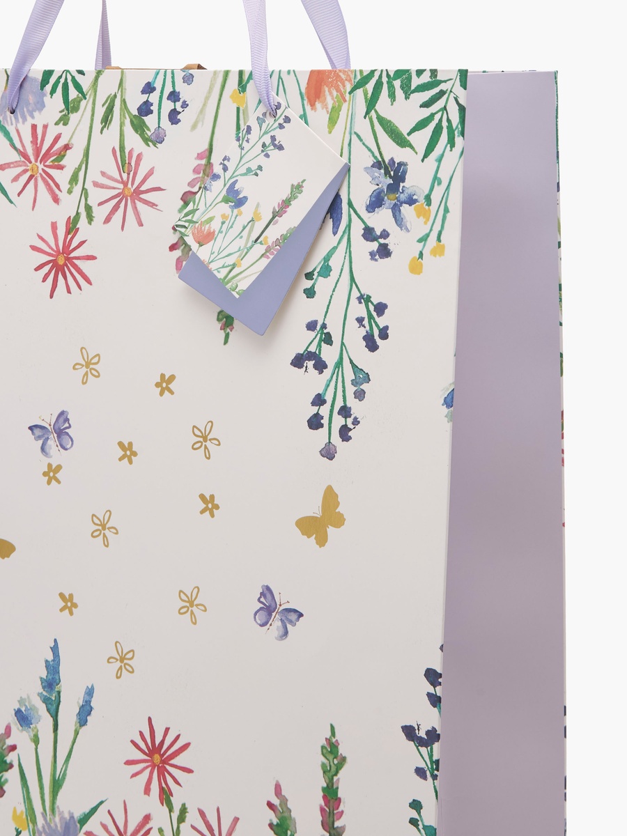 Floral Print Gift Bag - Large