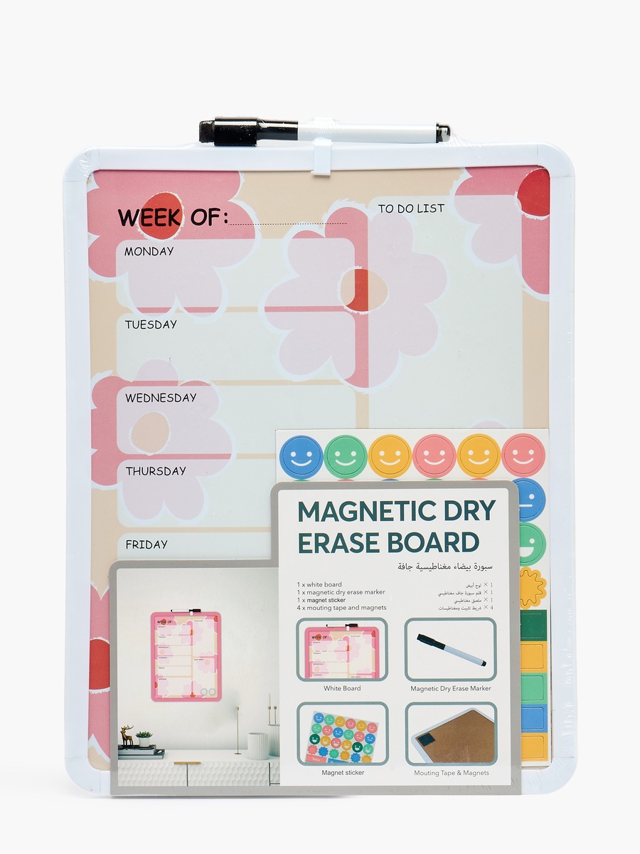 White Board with Marker and Sticker