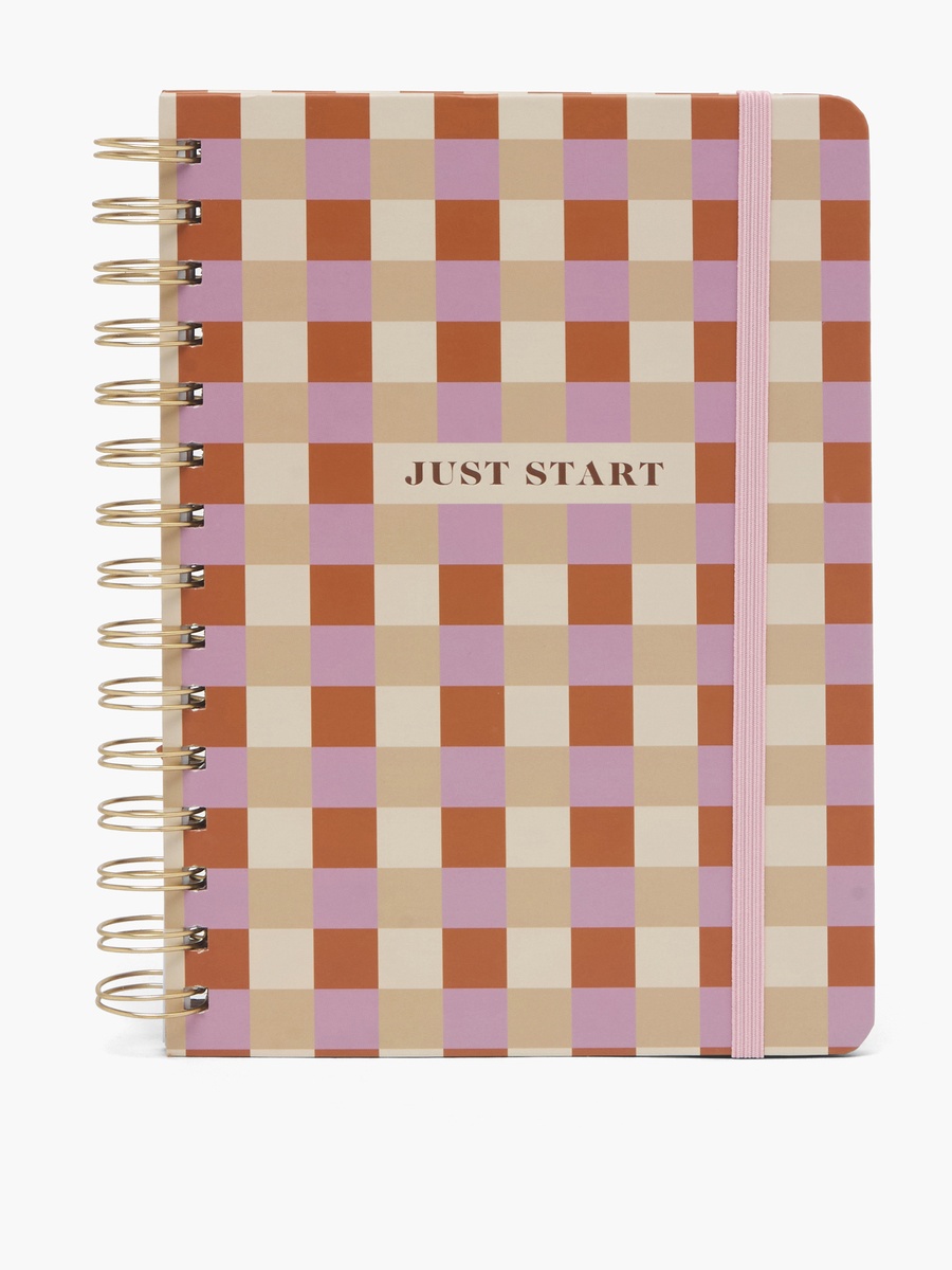 Check Print Notebook with Spiral Binding - 60 Pages