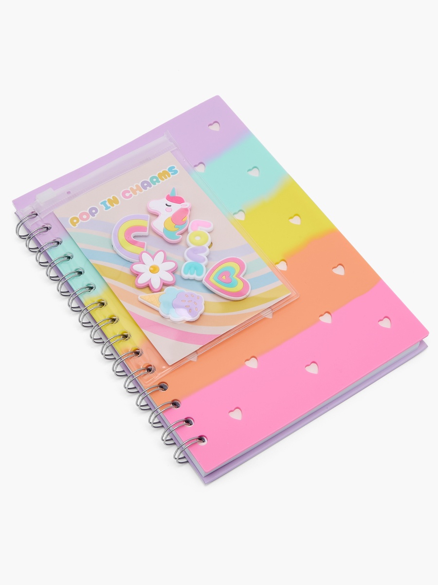 Heart Design Notebook with Spiral Binding