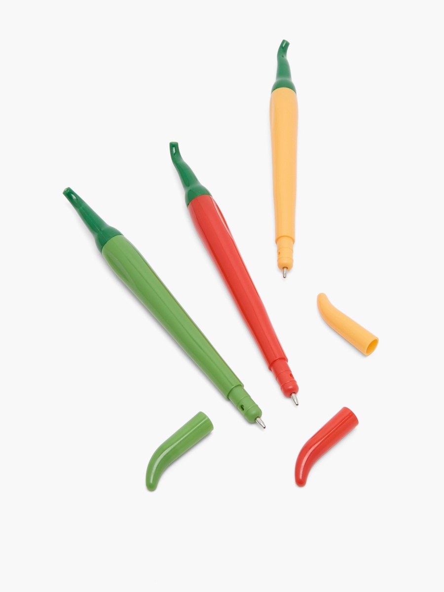 Set of 3 - Chilli Design Pen