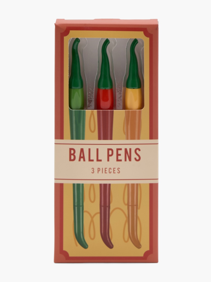 Set of 3 - Chilli Design Pen