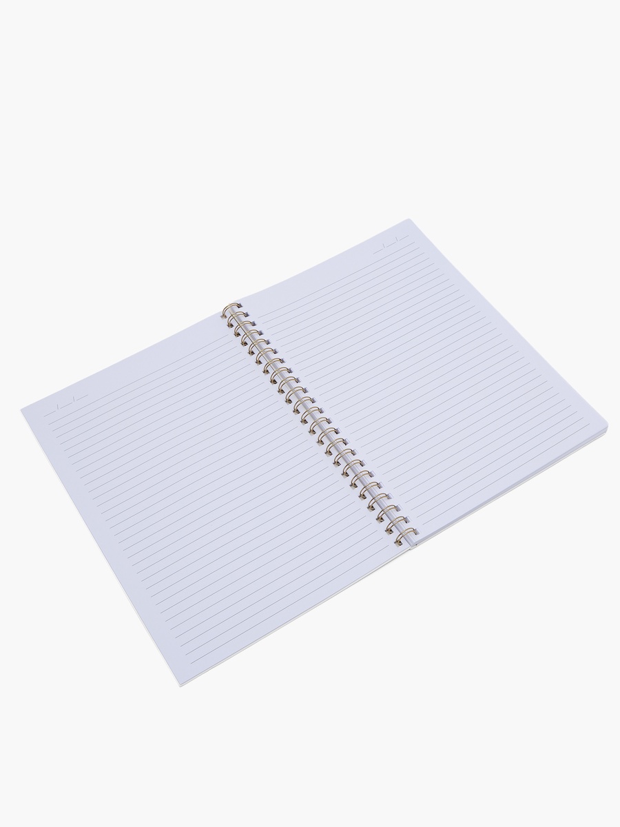 Floral Print Notebook with Spiral Binding