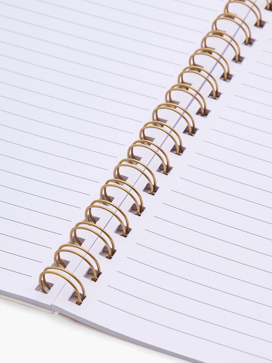 Floral Print Notebook with Spiral Binding