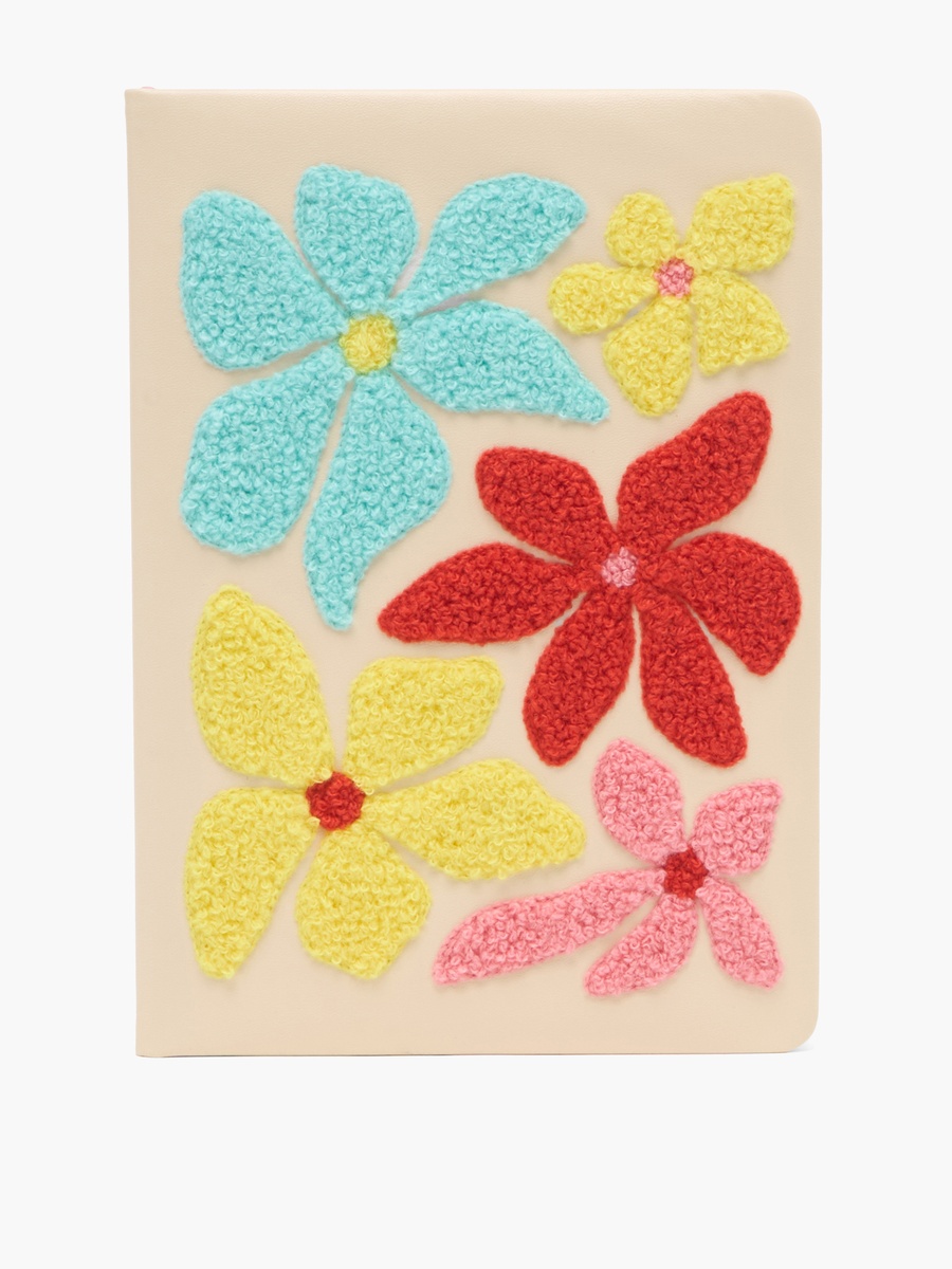 Floral Embroidered Notebook - 80 Pages