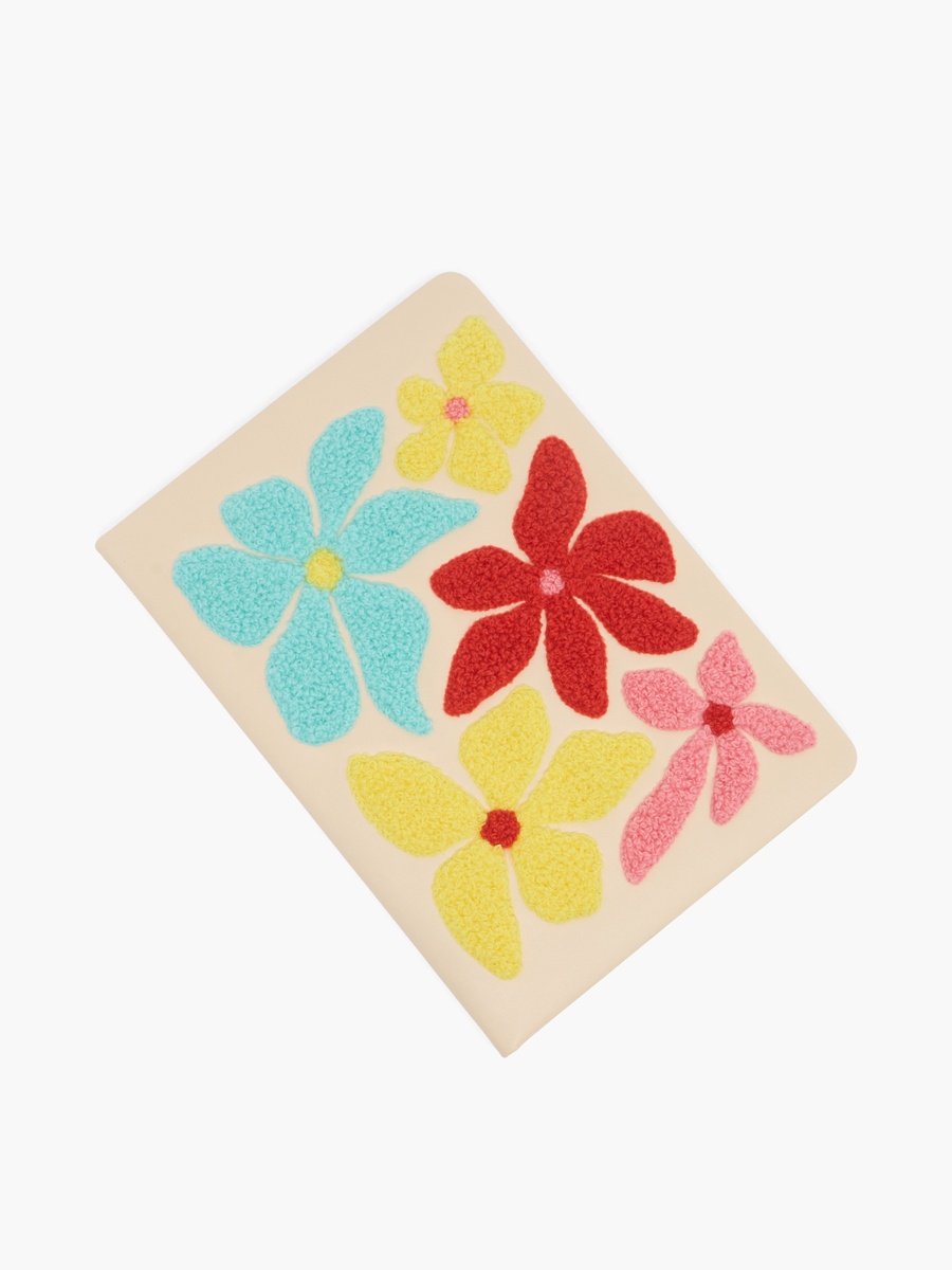 Floral Embroidered Notebook - 80 Pages