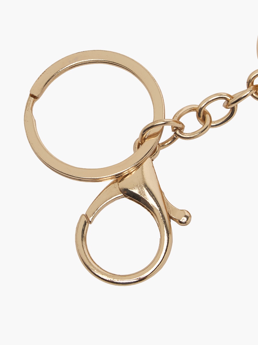 Simulated Polaroid Key Chain with Bear Design