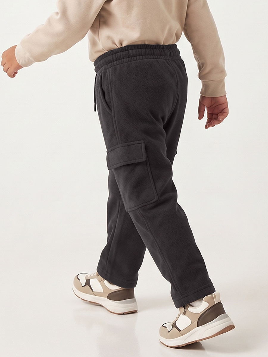 Elasticated Drawstring Waist Cargo Pants with Pocket