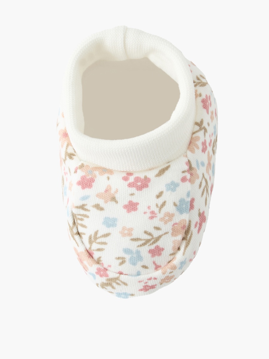 Pack of 2 Booties with Floral Design
